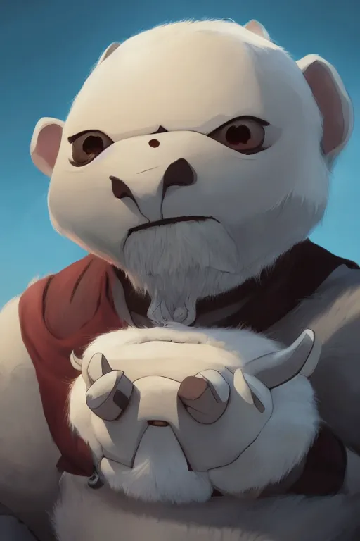 Image similar to Appa from the last Airbender , made by Stanley Artgerm Lau, WLOP, Rossdraws, ArtStation, CGSociety, concept art, cgsociety, octane render, trending on artstation, artstationHD, artstationHQ, unreal engine, 4k, 8k,