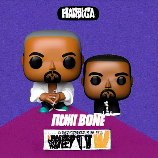 Prompt: Funko pop of Kanye West