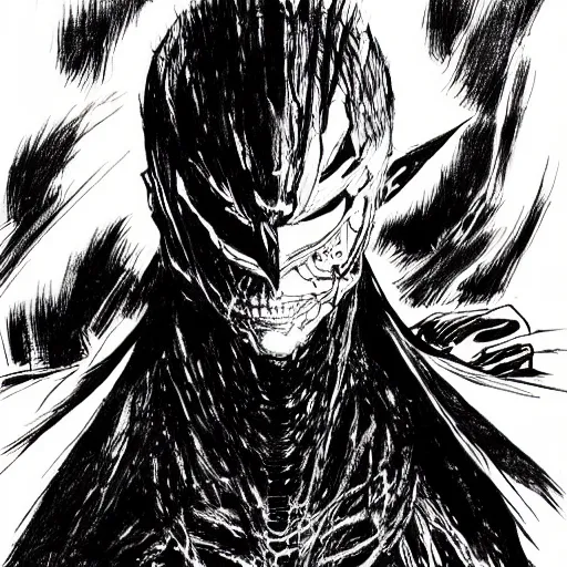 Image similar to Mr Rodgers looking sinister, by Tsutomu Nihei, highly detailed