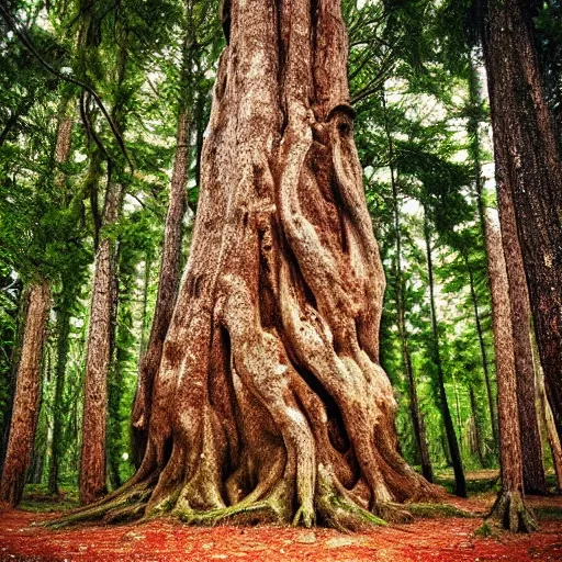 Prompt: “ a 3000 year old tree in the great woods, 4k”