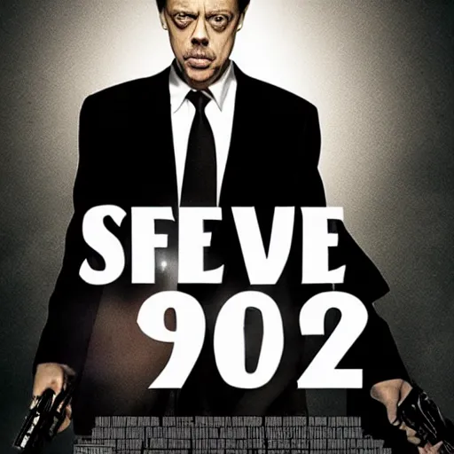 Prompt: Steve buscemi as 007, gritty, movie poster