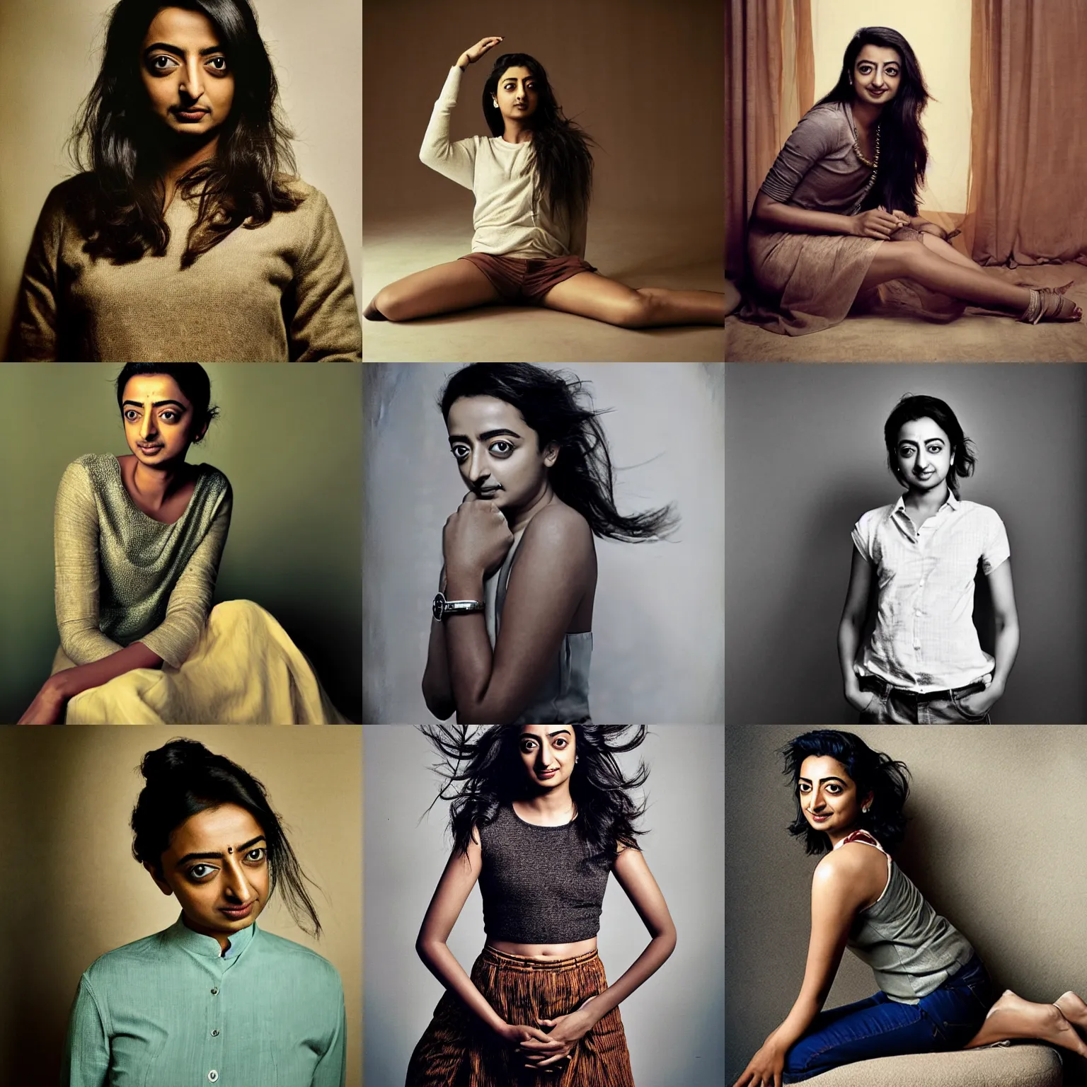 Prompt: Portrait photo of Radhika Apte, by Annie Leibovitz