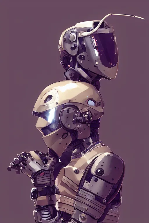 Image similar to robot ninja mask helmet metal gear solid training suit swat commando, aesthetic octane render, 8 k hd resolution, by ilya kuvshinov and cushart krentz and gilleard james, by carl warner and jim woodring, trending on artstation : 1. 5, sweet joy harmony color scheme