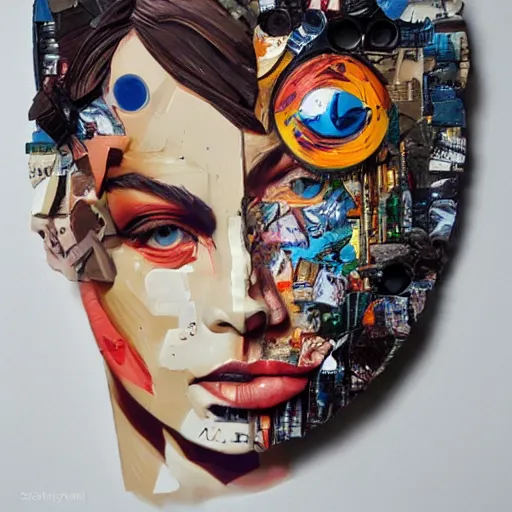 Image similar to a sculpture of Planet Earth, by Sandra Chevrier