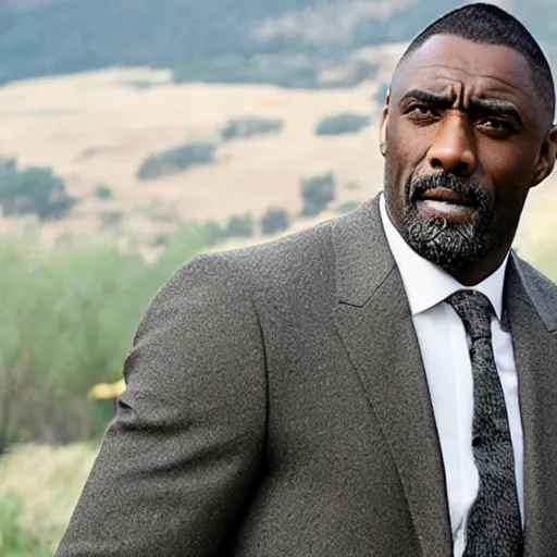 Prompt: caucasian idris elba