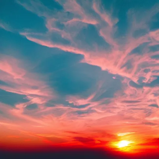 Image similar to photo of sunset clouds look like shape of virgin mary