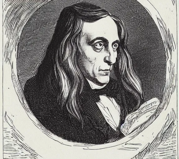 Image similar to Tenniel illustration portrait of Alice, Lewis Carrol