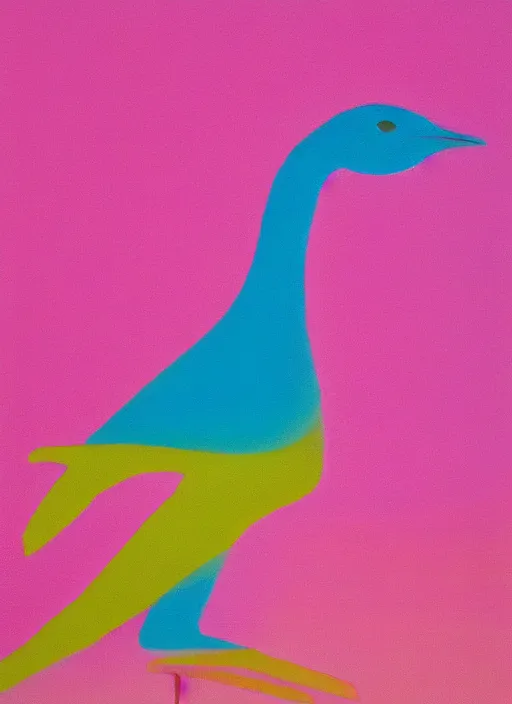 Image similar to a close up of a bird on a pink background, an airbrush painting by ronnie landfield, dribble, lyrical abstraction, airbrush art, ultrafine detail, matte background