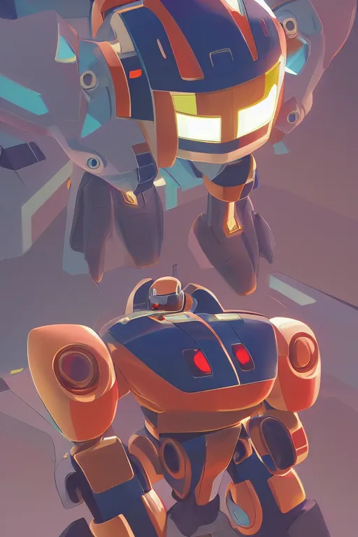 Image similar to metabots medabots medarotto medarot robot minimalist comics, behance hd by jesper ejsing, by rhads, makoto shinkai and lois van baarle, ilya kuvshinov, rossdraws global illumination ray tracing hdr radiating a glowing aura