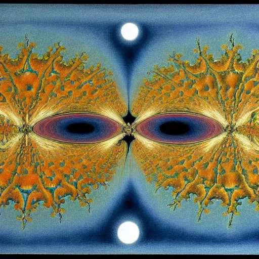 Image similar to painting of mandelbrot fractal by salvador dali