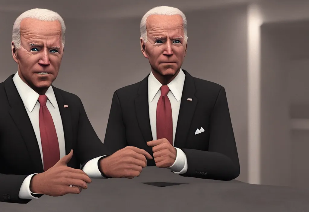 Image similar to joe biden in hitman, joe biden in the video game hitman, gameplay screenshot, close up, 3 d rendering. unreal engine. amazing likeness. very detailed.