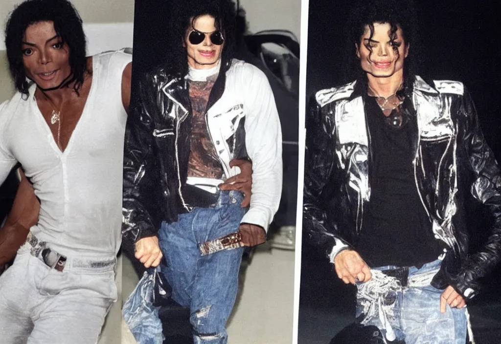 Image similar to michael jackson after years of steroid use