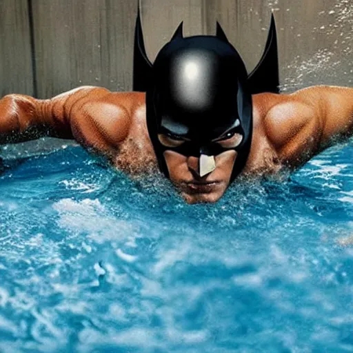 batman swimming in an above ground pool | Stable Diffusion | OpenArt