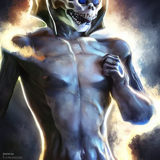 Image similar to a cat as ghost rider, cat body, by artgerm, hd, hdr, ue 5, ue 6, unreal engine 5, realistic anime 3 d style, cinematic 4 k wallpaper, 8 k, ultra detailed, gta 5 cover art, high resolution, artstation, award winning