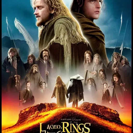 Prompt: a movie poster of the lord the rings remake, modern ethics, lgbtq + friendly, inclusive, highly detailed