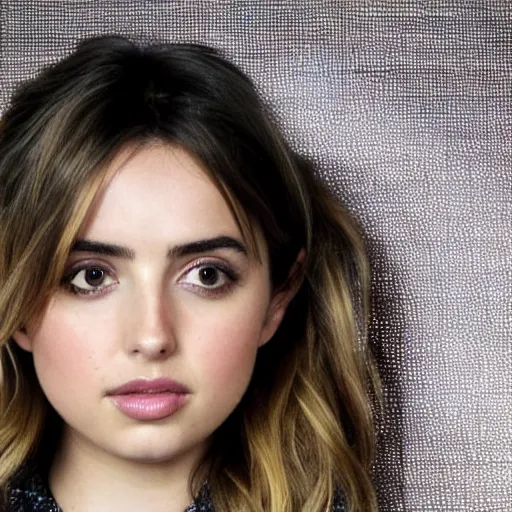 Prompt: Ana de Armas portrait futuristic background