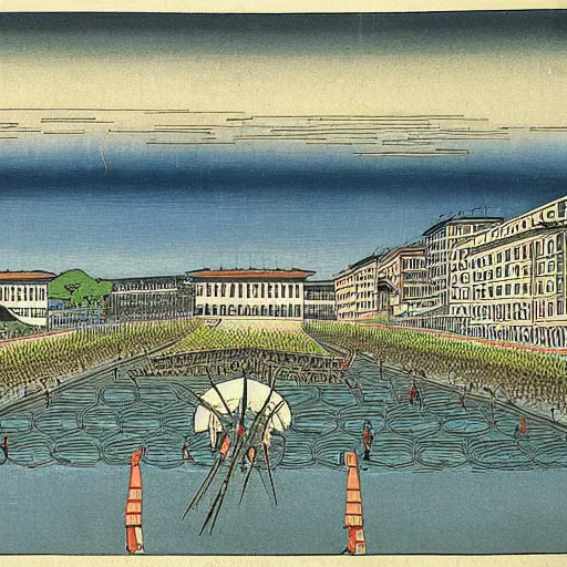 Image similar to milan by hiroshige