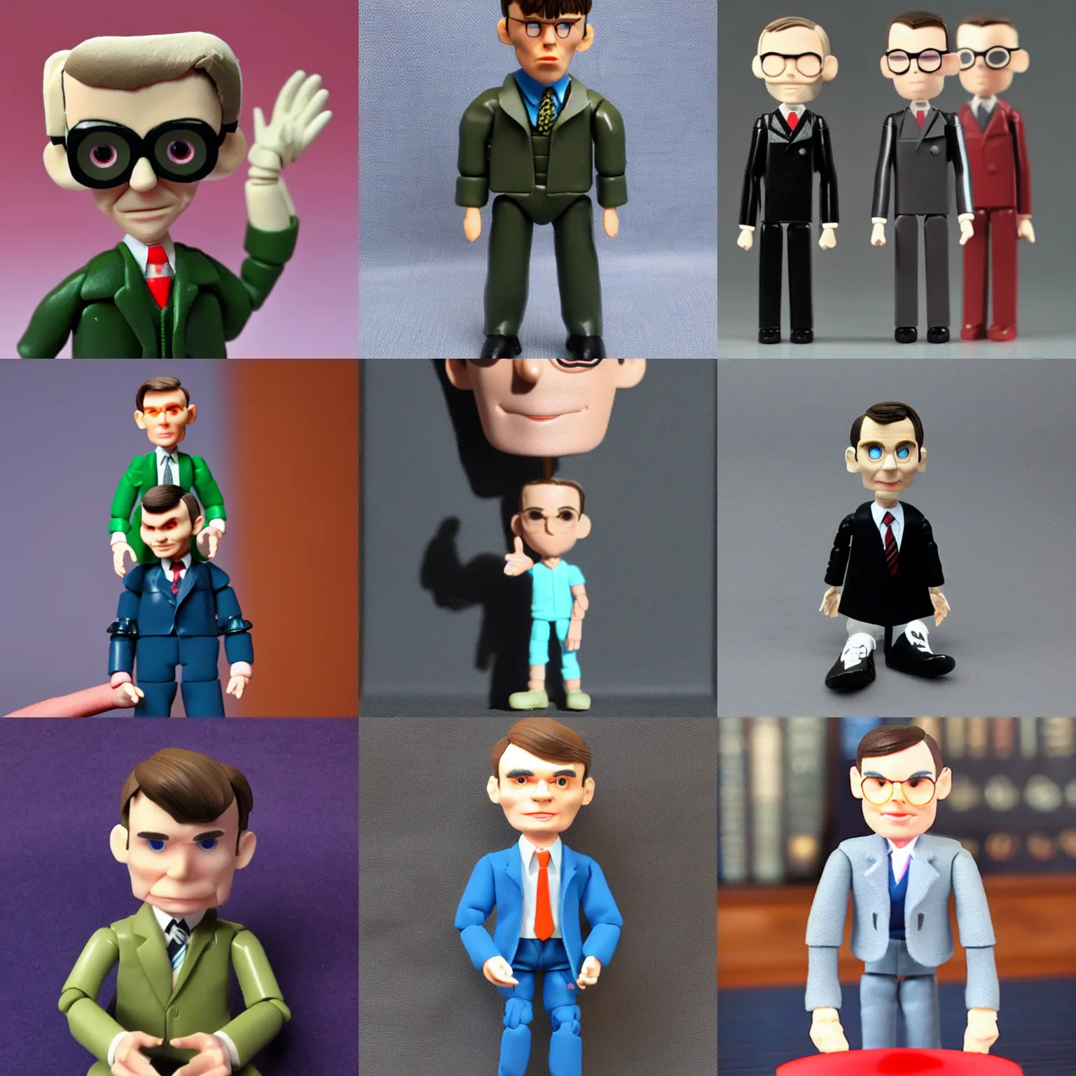 Prompt: gay alan turing stop motion vinyl action figure, plastic, toy, stephen bliss style