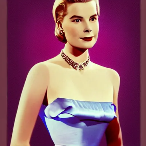 Image similar to 3D digital art of Grace Kelly dressed in a silk tank-top while she thinks a memory she thought she had but the memory was from the mind of the King of razor blades, Pinterest filter, complex detail added after taking the film still at 16K resolution, amazingly epic visuals, epically luminous image, amazing lighting effect, image looks gorgeously crisp as far as it's visual fidelity goes, absolutely outstanding image, perfect film clarity, amazing film quality, iridescent image lighting, mega-beautiful pencil shadowing, 16k upscaled image, soft image shading, crisp image texture, intensely beautiful image, large format picture, it's a great portrait of the highest quality, great Pinterest photo, Vogue portrait is masterfully lit, intricate, elegant, highly detailed, smooth, sharp focus, award-winning, masterpiece, in the style of Tom Bagshaw, Cedric Peyravernay, Peter Mohrbacher