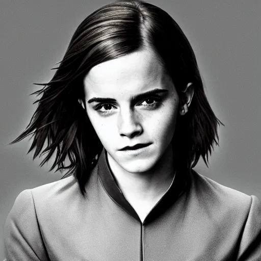 Image similar to Emma Watson as Professor Severus Snape