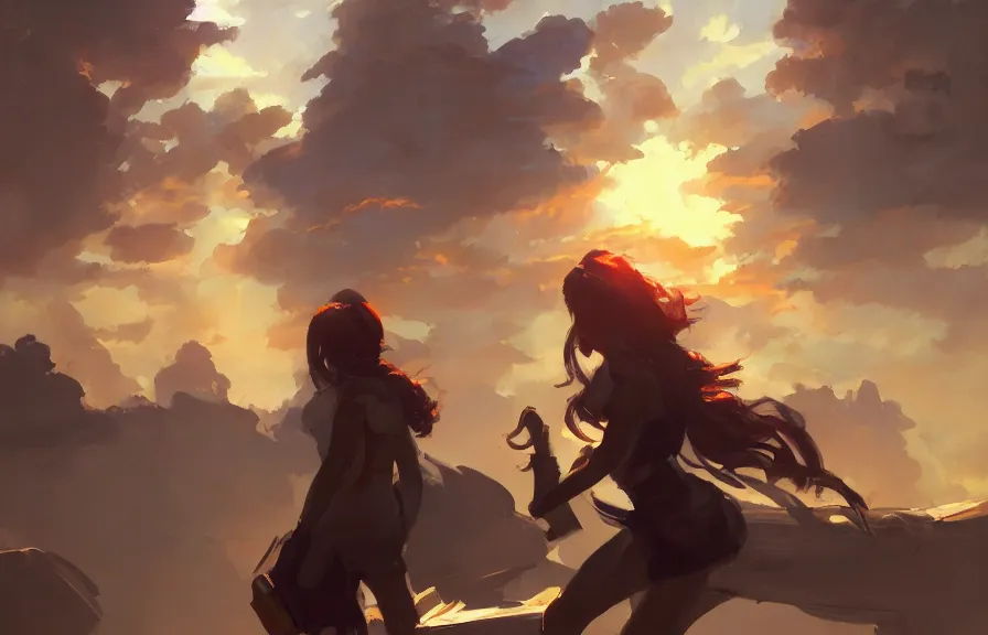 Image similar to greg manchess concept art of a the chromespork dimension, key visual, ambient lighting, highly detailed, digital painting, artstation, concept art, sharp focus, by makoto shinkai and akihiko yoshida and hidari and wlop and greg rutkowski