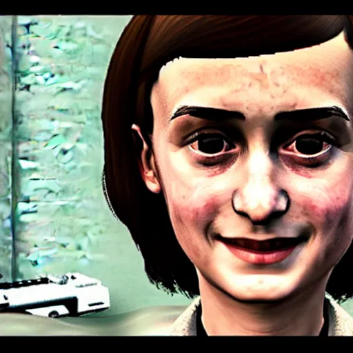 Image similar to anne frank holding gun in gta v