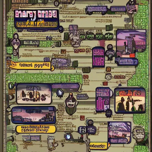 Image similar to very details families gang map grand theft auto