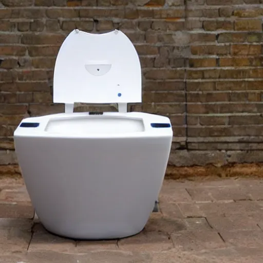 Image similar to a computer with a built in toilet