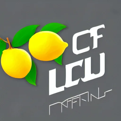 Image similar to logo of a lemon, professional graphic design, clean, smooth