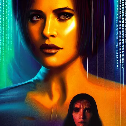 Prompt: portrait of hologram joi from blade runner 2 0 4 9