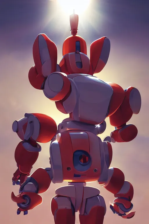 Image similar to metabots medabots medarotto medarot robot minimalist comics, behance hd by jesper ejsing, by rhads, makoto shinkai and lois van baarle, ilya kuvshinov, rossdraws global illumination ray tracing hdr radiating a glowing aura