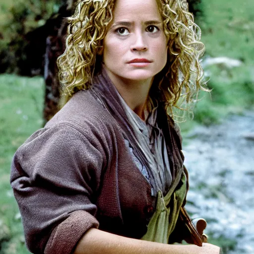 Image similar to elisabeth shue as a hobbit