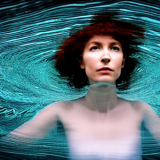 Image similar to a woman in a single laminar flow