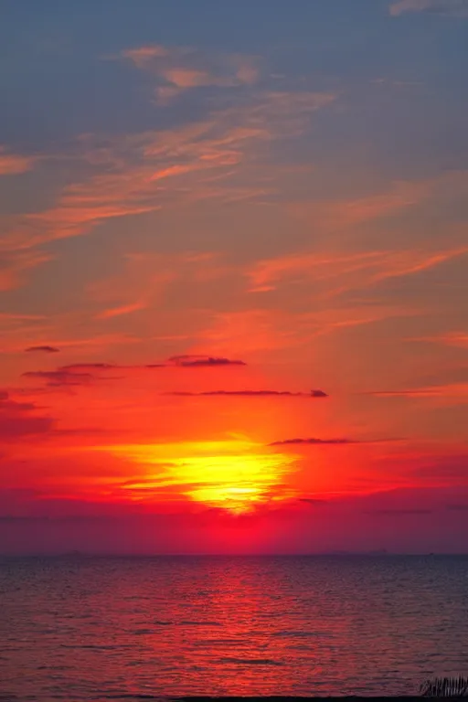 Image similar to magical sunset with most beatiful colors which I saw W- 1372