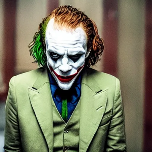 Prompt: film still of Rupert Grint as joker in the new Joker movie