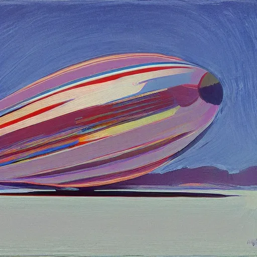 Image similar to space ship by wayne thiebaud