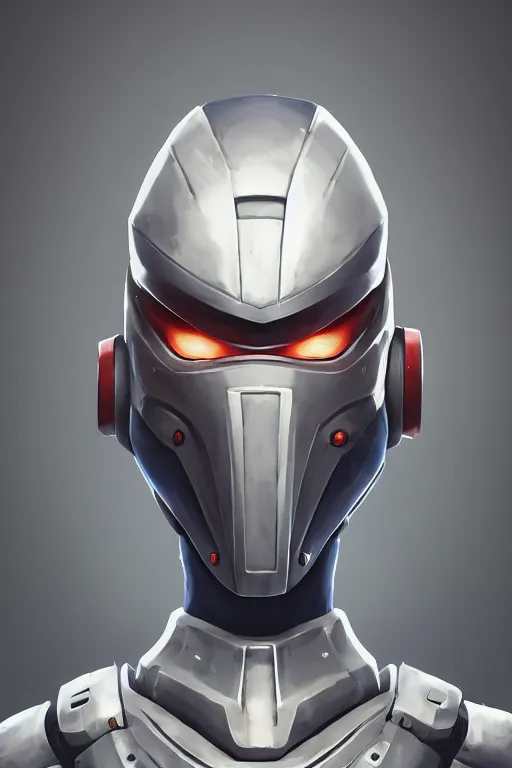 Image similar to epic mask helmet robot ninja portrait stylized as fornite style game design fanart by concept artist gervasio canda, behance hd by jesper ejsing, by rhads, makoto shinkai and lois van baarle, ilya kuvshinov, rossdraws global illumination radiating a glowing aura global illumination ray tracing hdr render in unreal engine 5