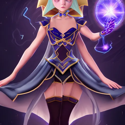 Image similar to beautiful dark magician girl, full body, mystical, ultra details, 8 k,