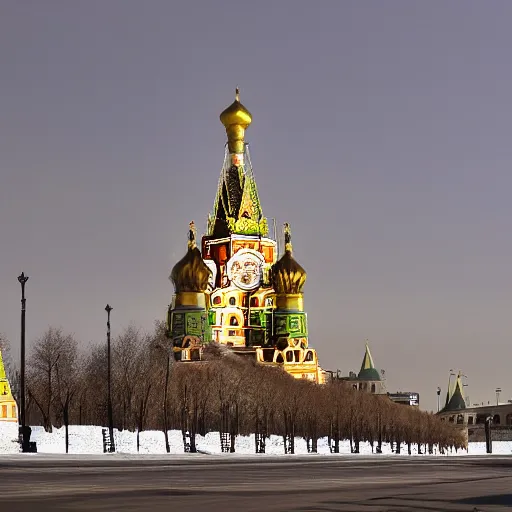 Image similar to A photo of Kremlin liberated by Ukraine, 4k, award-winning