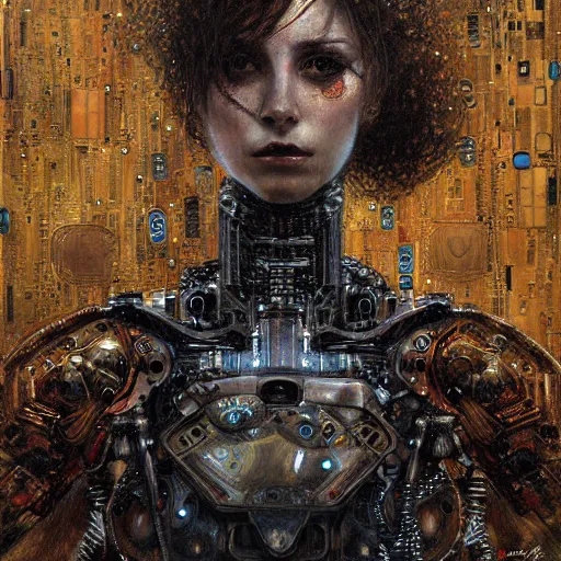 Image similar to well - armed cybernetic female supersoldier, intricate detail, klimt, royo, whealan,