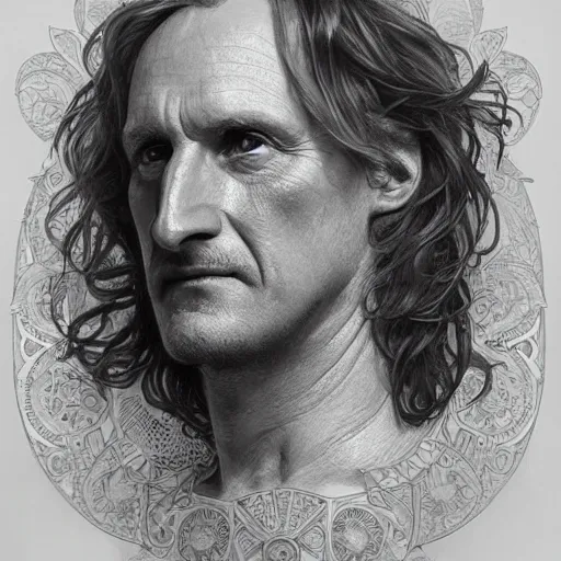 Image similar to amazing lifelike award winning pencil illustration of British actor stephen Lewis trending on art station artgerm Greg rutkowski alphonse mucha cinematic