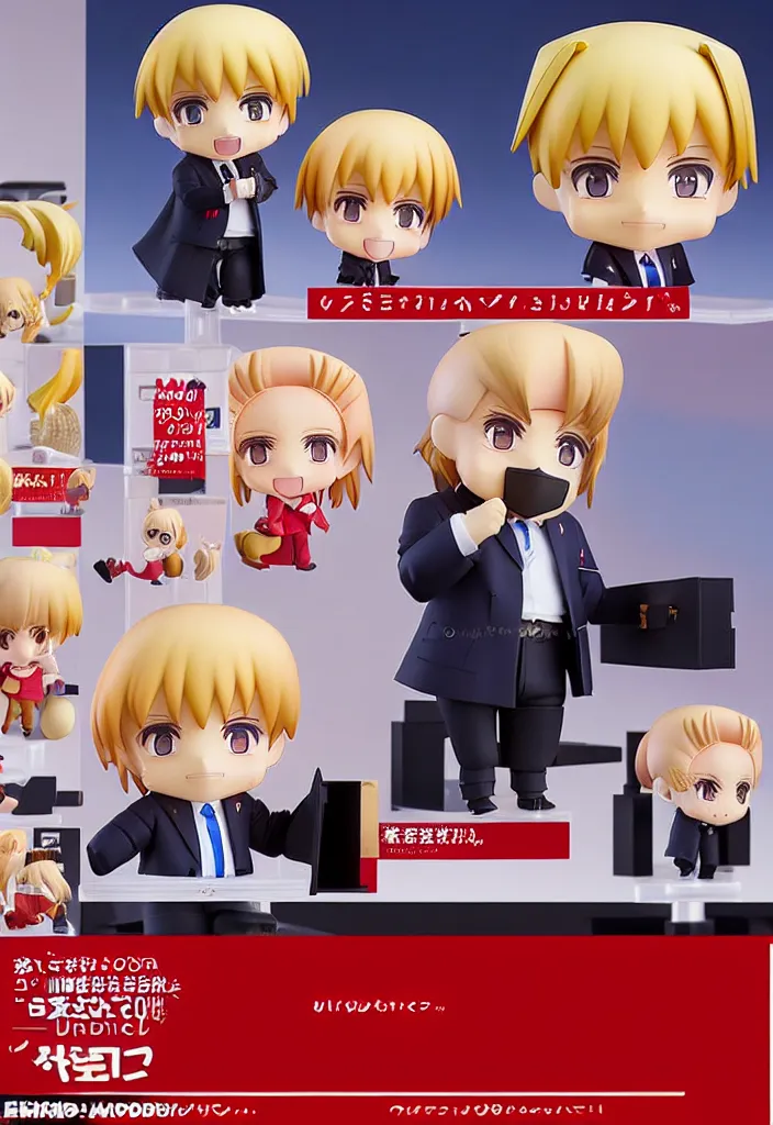 Image similar to An Anime Nendoroid of DONALD TRUMP!!!!!!!!!, Product Photo, 8k, Sharp photo