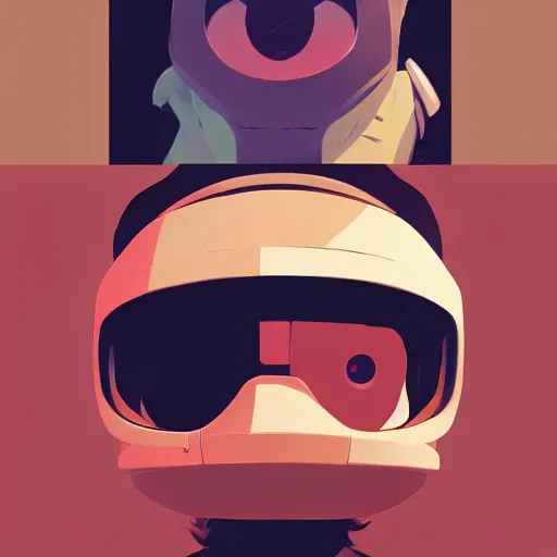 Image similar to face icon stylized minimalist flcl, loftis, cory behance hd by jesper ejsing, by rhads, makoto shinkai and lois van baarle, ilya kuvshinov, rossdraws global illumination