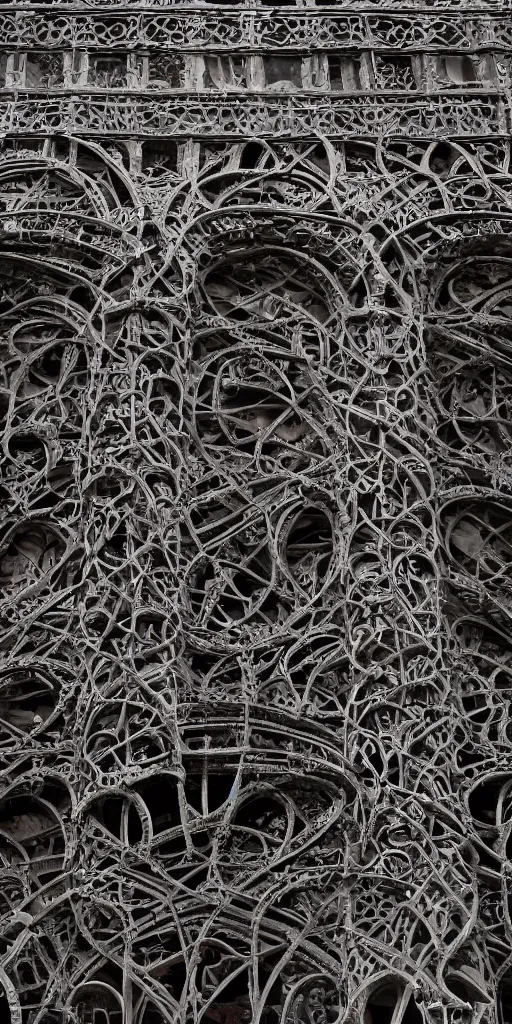 Prompt: a professional photograph of a very beautiful beautiful modern building by Louis Sullivan and H.R. Giger covered in obsidian and ironwork vines, deep crevices of stone, Chiaroscuro, layers of colorful reflections, rusticated stone base, rusticated stone base, rusticated stone base, a dramatic sky, crowds of people climb the building, a dramatic sky, crowds of people , Sigma 75mm, ornate, very detailed, Symmetrical composition, centered, intricate, panoramic, Dynamic Range, HDR, chromatic aberration, Orton effect, 8k, photo by Marc Adamus, painting by Jeremy Mann, cinematic, vignette, vignette tilt-shift, bokeh , atmospheric, trending on artstation