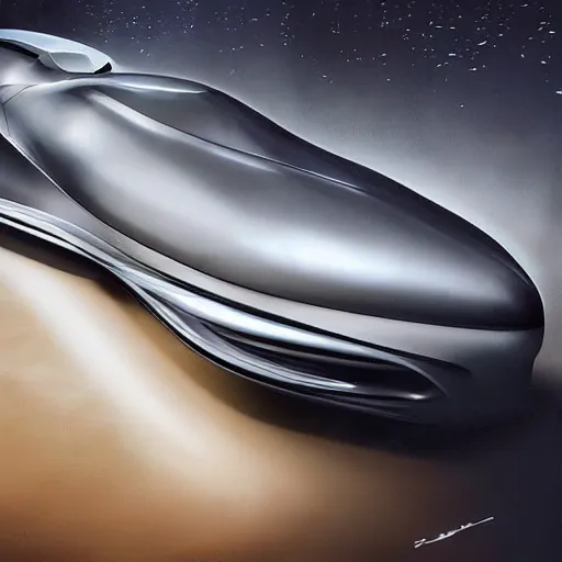 Image similar to sci-fi organic zaha hadid car ash thorp car khyzyl saleem organic car 50% of canvas and wall structure in the coronation of napoleon painting by Jacques-Louis David and in the blade runner 2049 film search pinterest keyshot product render cloudy plastic ceramic material shiny gloss water reflections ultra high detail ultra realism 4k in plastic dark tilt shift