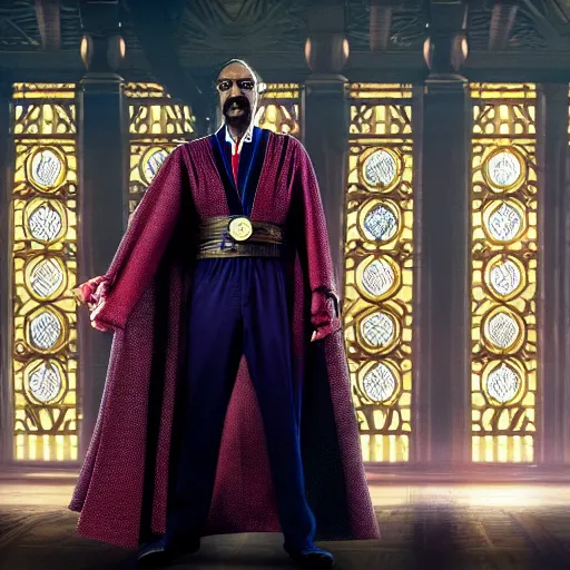 Image similar to snoop dogg as doctor strange, marvel cinematic universe, mcu, 8 k, unedited, photo