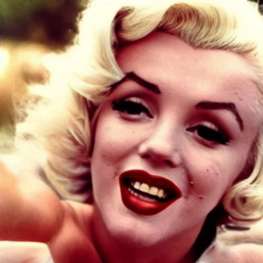 Image similar to Marilyn Monroe selfie in Los Angeles