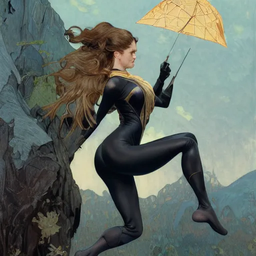 Image similar to Erin Moriarty as Cat Woman, highly detailed, digital painting, artstation, concept art, smooth, sharp focus, illustration, ArtStation, art by artgerm and greg rutkowski and alphonse mucha and J. C. Leyendecker and Edmund Blair Leighton and Katsuhiro Otomo and Geof Darrow and Phil hale and Ashley wood and Ilya repin and Charlie Bowater