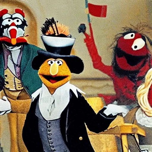 Prompt: muppets in the French Revolution