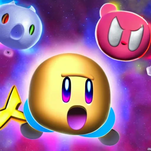 Image similar to biblically accurate kirby, high resolution photo